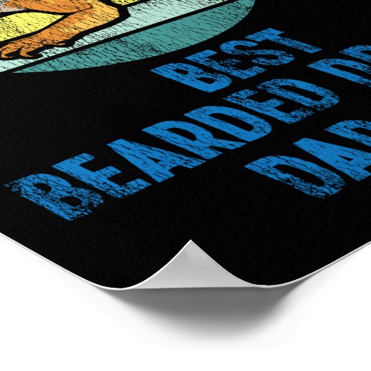 Beste draak pap ooit  zonsondergang poster (Hoek)