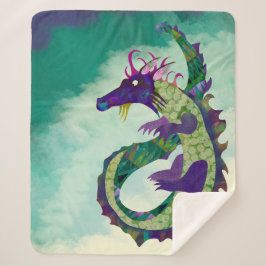 Beste Dragon Sherpa Blanket-Middelgrote Grootte Deken