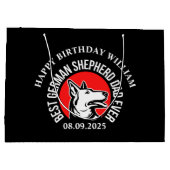 Beste Duitse herder vader ooit verjaardagscadeau Groot Cadeauzakje (Achterkant)