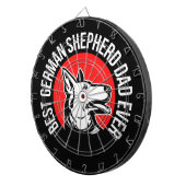 Beste Duitse herdervader ooit Dartbord (Voorkant Rechts)
