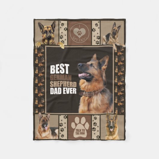 Beste Duitse herdervader ooit Fleece Deken (Voorkant)