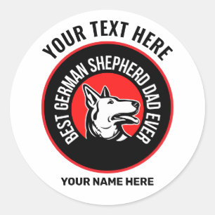 Beste Duitse herdervader ooit Ronde Sticker