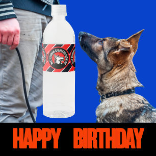 Beste Duitse herdervader ooit Waterfles Etiket