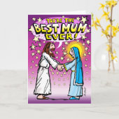 Beste "Echte" Mum ooit! Kaart (Gele Bloem)