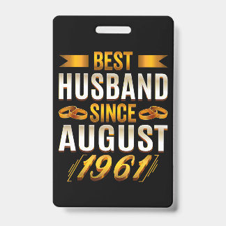 Beste echtgenoot grappig 59ste verjaardag ouders badge