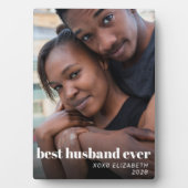 Beste echtgenoot ooit Persoonlijke foto Fotoplaat (voorkant)