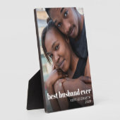 Beste echtgenoot ooit Persoonlijke foto Fotoplaat (Zijkant)