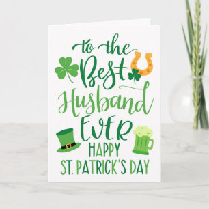 Beste echtgenoot ooit voor St. Patrick's Day Kaart