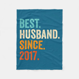 Beste echtgenoot sinds 2017 8e huwelijk fleece deken