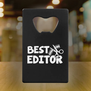 Beste editor - Film Crew Gift Kredietkaart Flessenopener