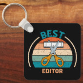 Beste editor - Retro Style Sleutelhanger (Voorkant)