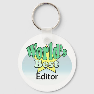 Beste editor van de wereld sleutelhanger