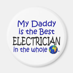 Beste elektricien ter wereld (papa) magneet