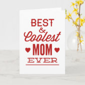 Beste en koelste mam ooit kaart (Gele Bloem)