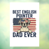 Beste Engelse Pointer Vader Ooit Patriottische Hon Raamsticker (Vel 3)