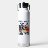 Beste Engelse Pointer Vader Ooit Patriottische Hon Waterfles (Voorkant)