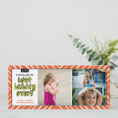 Beste feestdag ooit x3! feestdagenkaart (Staand voorkant)