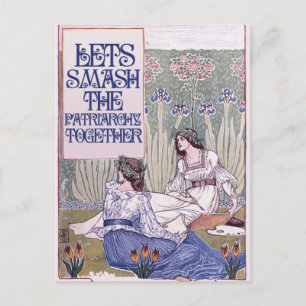 Beste feministische vriend feestdagenkaart