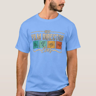 Beste filmregisseur ooit Retro Movie Video Editor T-shirt