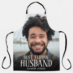 Beste 'Flippin' Echten Man Foto Naam Schort