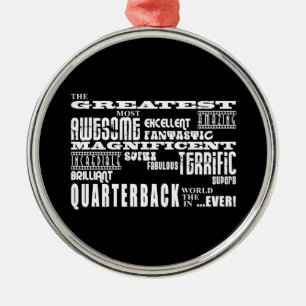 Beste Football Quarterbacks: Groot Quarterback Metalen Ornament