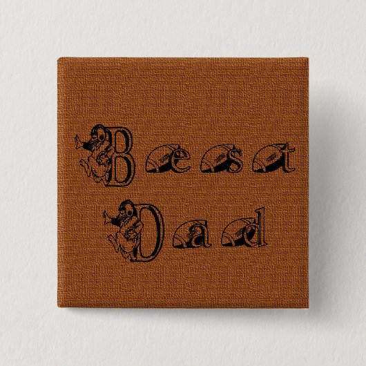 Beste Football van papa Vierkante Button 5,1 Cm (Voorkant)