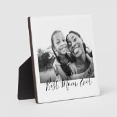 Beste foto van Mam Ever Black en White Script Fotoplaat (Voorkant)