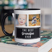 Beste foto van opa ooit zwart collage mok