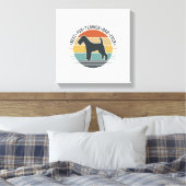 Beste Fox Terrier Vader Ooit Vintage Hond Shirt_1 Canvas Afdruk (Insitu (Slaapkamer))