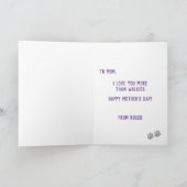 Beste Franse Moeder Van De Hond Aller Eerste Moede Kaart (Binnen)