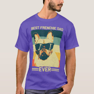 Beste Franse papa-ontwerp mannen vader Franse Bull T-shirt