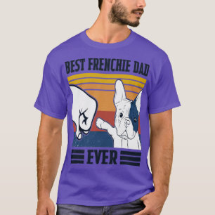 Beste Franse papa ooit Gelukkige Vaderdag Hondenli T-shirt