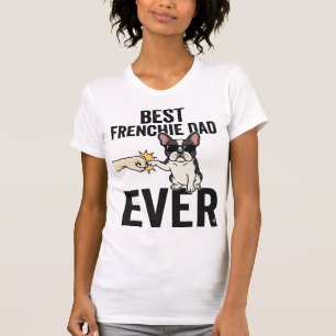 Beste Franse Papa Ooit Grappig Bulldog Shirt Ontwe