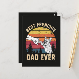Beste Franse vader ooit Retro Briefkaart