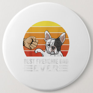 Beste Franse vader ooit voor bulldog lover papa ho Ronde Button 6,0 Cm