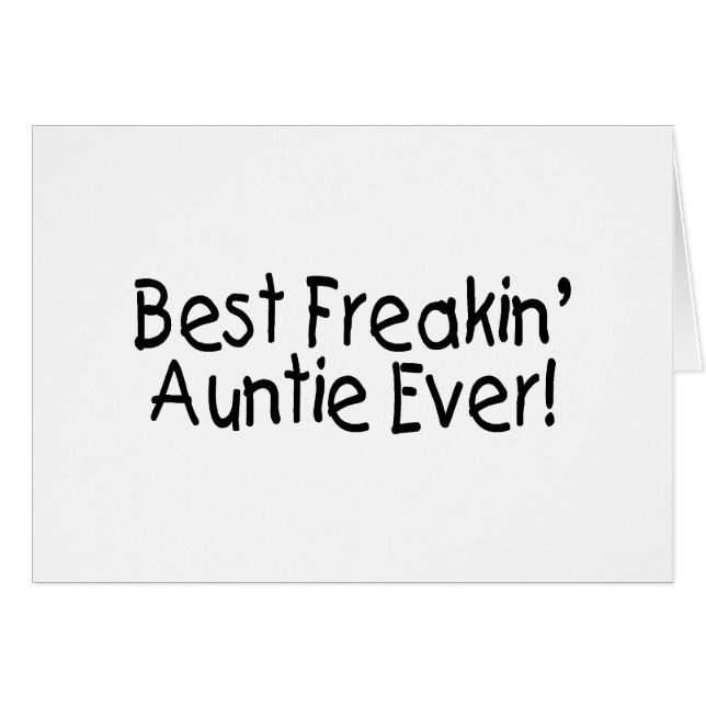 Beste Freakin Auntie Ever (Voorkant Horizontaal)