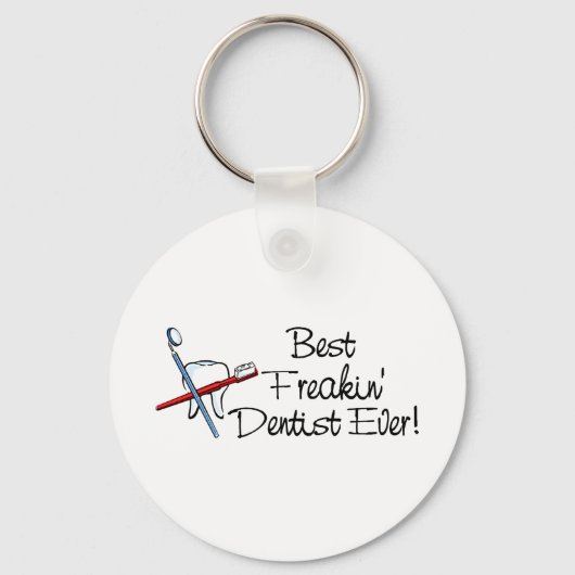 Beste Freakin Dentist Ever Sleutelhanger (Voorkant)