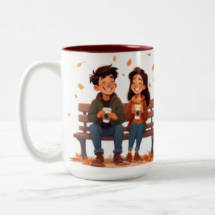 Beste Freundinnen-Tasse Tweekleurige Koffiemok