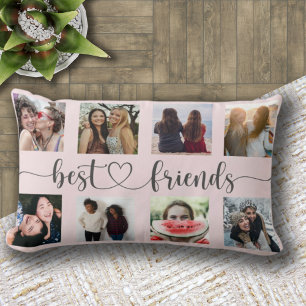 BESTE FRIENDS Blush Pink Photo Collage Sierkussen Kussen