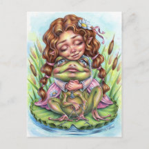 Beste Froggy Vriend Briefkaart Elf Fairy Princess