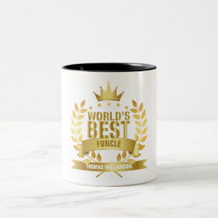 Beste Funcle Oom Ter Wereld Goud Tweekleurige Koffiemok