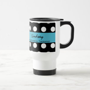 Beste FYSIEKE THERAPIST Polka Dots met AQUA A02 Reisbeker