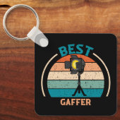 Beste Gaffer - Retro Style Sleutelhanger (Voorkant)