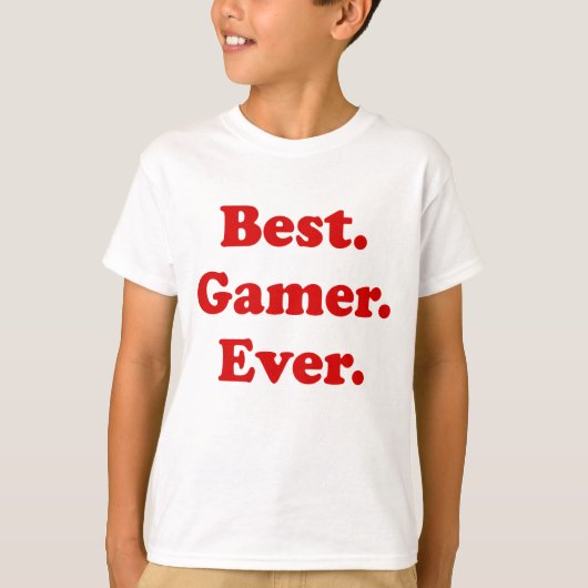 Beste gamer ooit t-shirt (Voorkant)