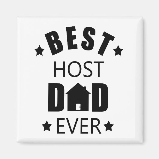 Beste gastheer vader ooit gelukkige vaders dag cad magneet (Voorkant)