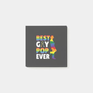 Beste Gay Pop Ooit LHBT Pride Maand Opa Pap Post-it® Notes