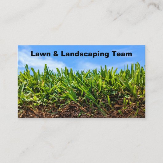 Beste gazon en grondbewaring Visitekaartjes (Voorkant)