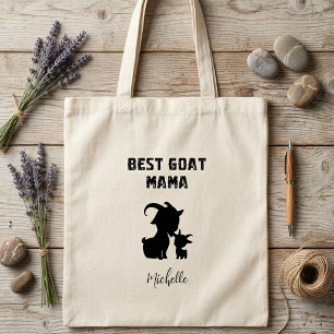 Beste geiten mama ooit Funny boerderij dier liefhe Tote Bag