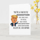 Beste Geschenk voor Peetmoeder Kaart (Gele Bloem)