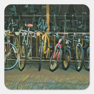 Beste geschenken voor fietsers 2022 vierkante sticker